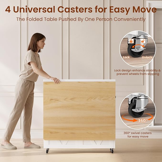 Space Saving Folding Dining Table - Image 8