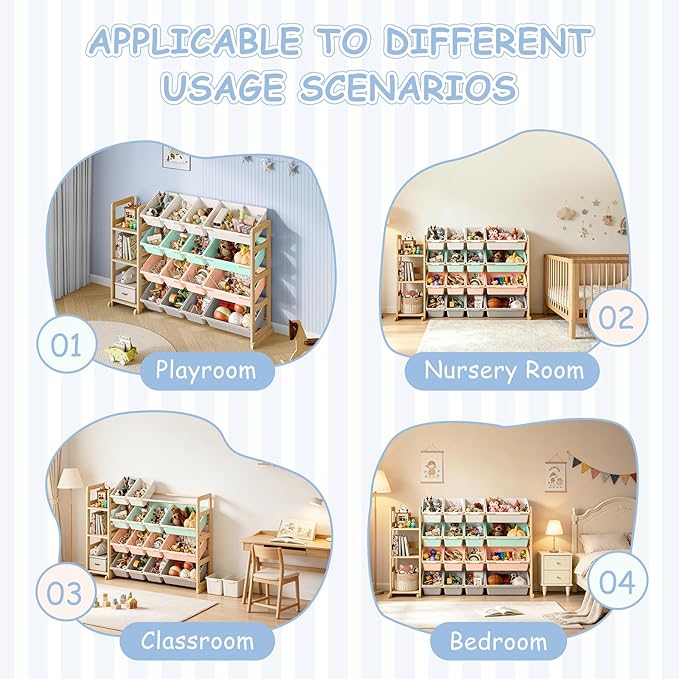 EXPERLAM Toy Storage Organizer, Toy Storage Shelf - Image 9