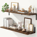 Fun Memories Deep Floating Shelves, 36W x 8D Floating Shelves Set of 2 by FunMemories