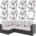 hyha 8Pcs Patio Cushion Covers, Stretch Outdoor Couch Cushion Covers, Washable by hyha