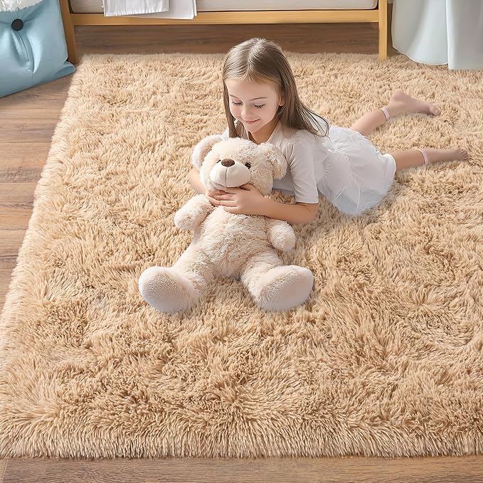Pionblank Large Area Rug for Living Room 10x14, Fuzzy Modern Shag Rug, Fluffy - Image 7