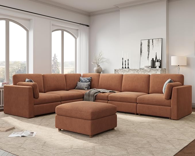 Oversized Modular Sectional Sofa by Kalafini