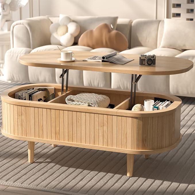 Easyego Oval Lift Top Coffee Table by Easyego
