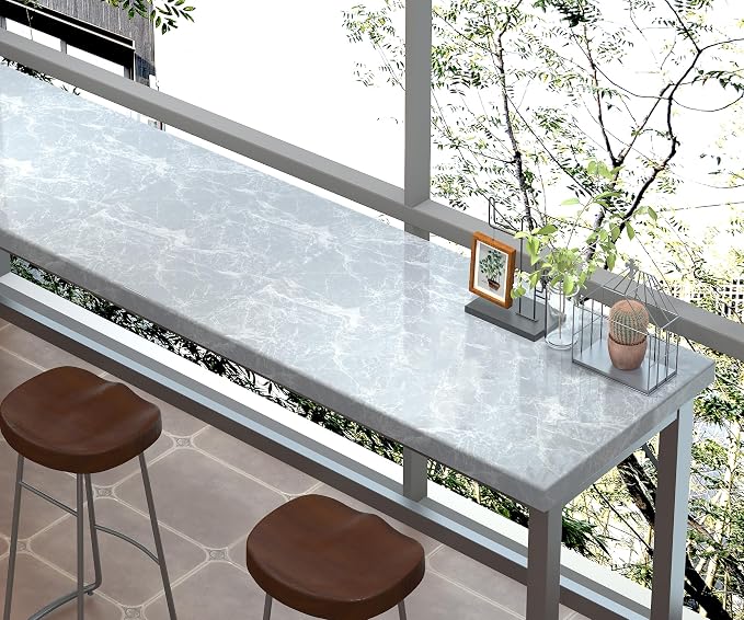 Marble Contact Paper 15.7" x 197" Grey Wallpaper Marble Peel and Stick Wallpaper - Image 7