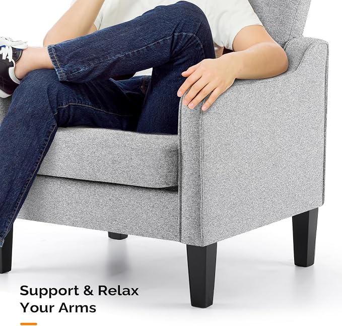 VINGLI Accent Chairs for Living Room Mid Century Modern Chair Sofa Chair - Image 6