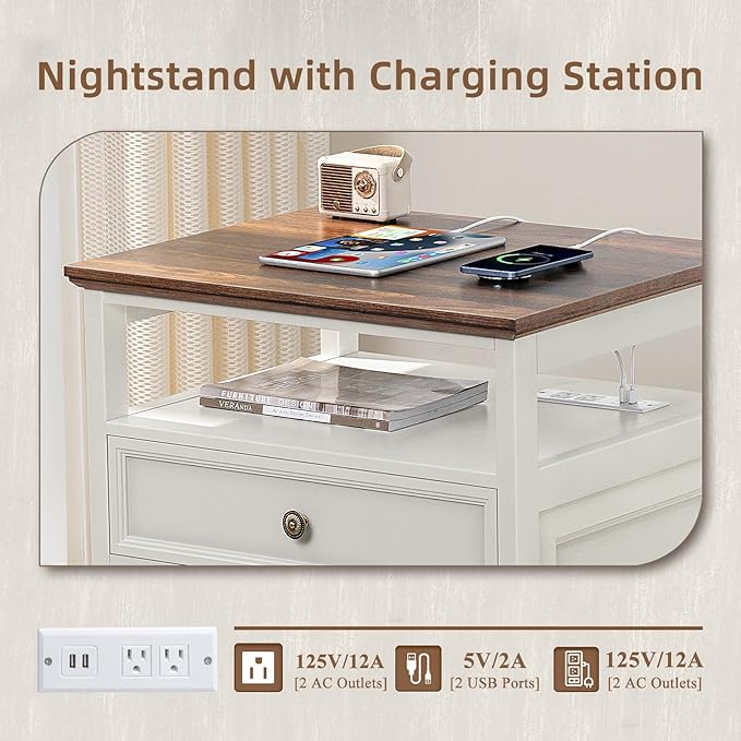 Joaxswe Farmhouse Nightstand - Image 6