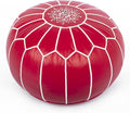 Marrakesh Gallery Genuine Leather Round Pouf Unstuffed by MarrakeshGallery