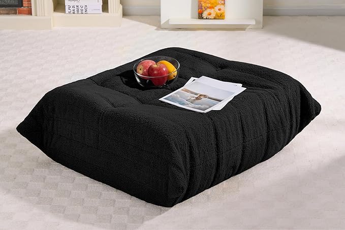 Bean Bag Pouf Ottoman, Foot Stool, Foot Rest by Cansunna