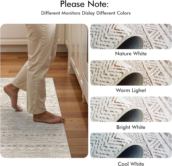 4x12 Washable Hallway Runner Rug：Moroccan Non-Slip Wide Runners - Image 9