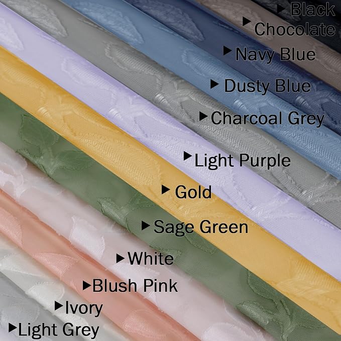 Chyhomenyc Chocolate Sheer Curtains 63 Inch Length 2 Panels Set, Light - Image 9
