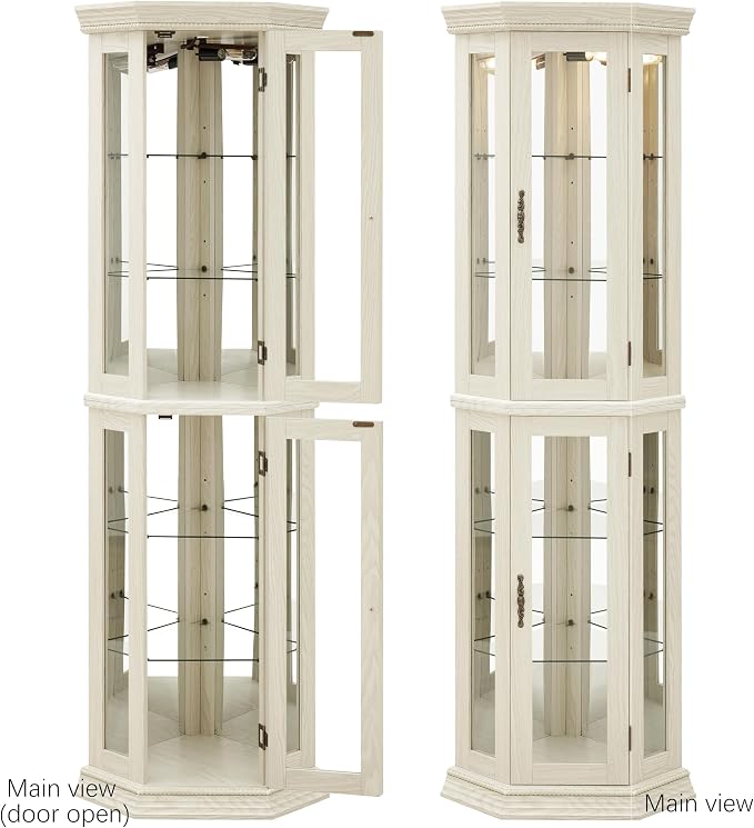 Glass Corner Display Cabinet - Image 2