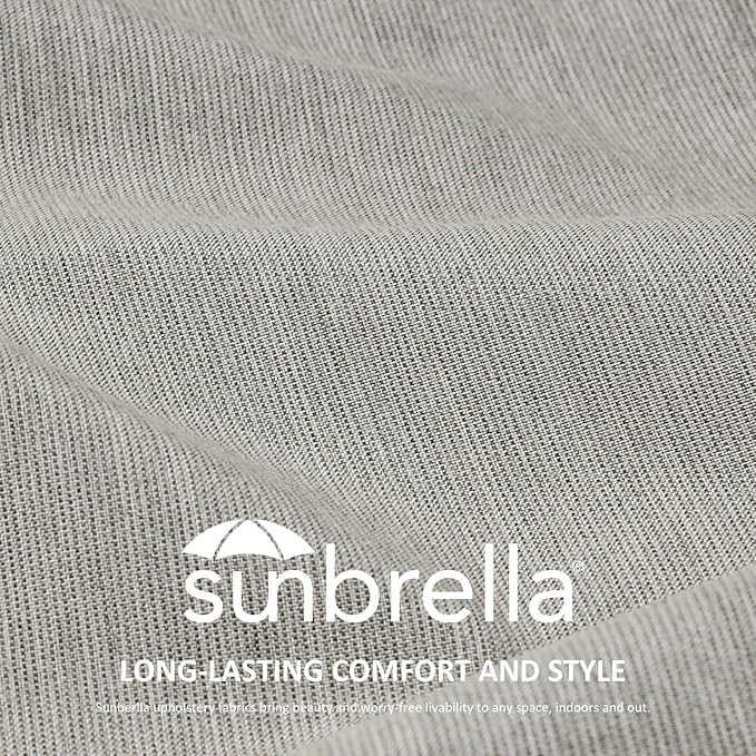 Unimatta Sunbrella Outdoor High Back Chair Cushion Seat Pads, 44 x 21 Inch - Image 2