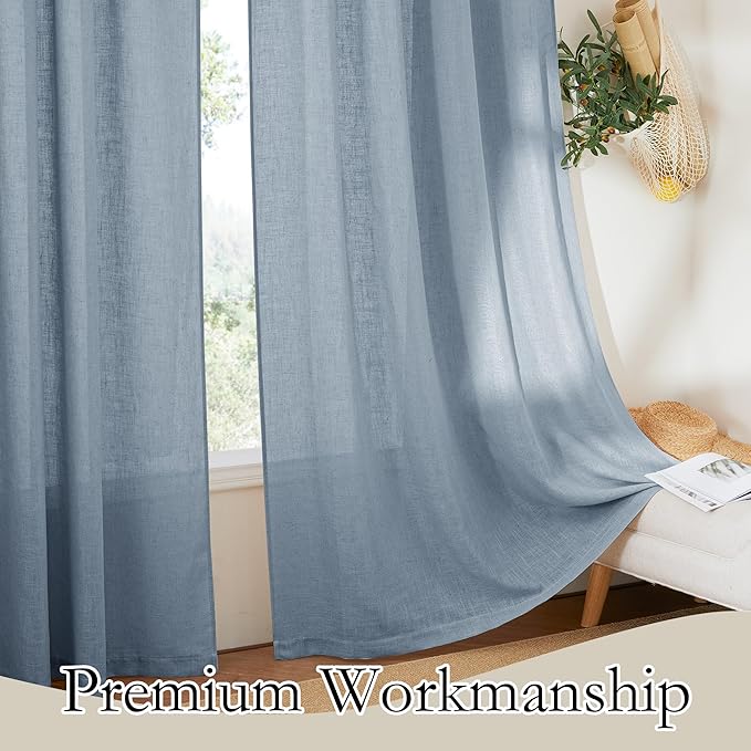 RYB HOME Privacy Sheer Curtains - Image 6