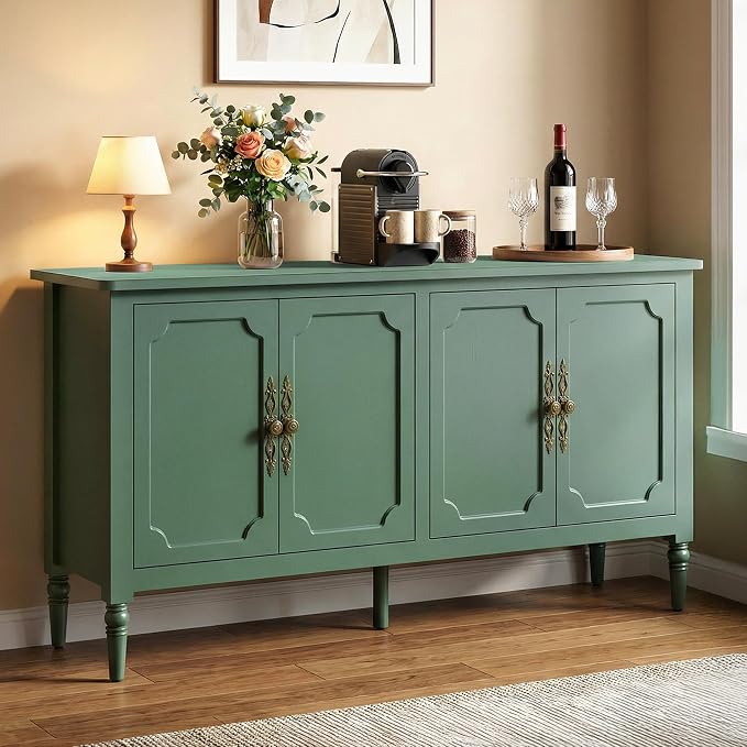 RoyalCraft Buffet Cabinet with Storage, Mid Century Modern Painted Credenza by Bringyoubetterlife