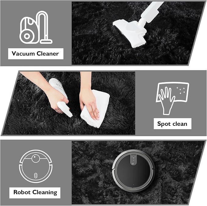 Shag Area Rug for Bedroom 5x8, Soft Fuzzy Rug Non-Shedding Indoor Plush Carpet - Image 4
