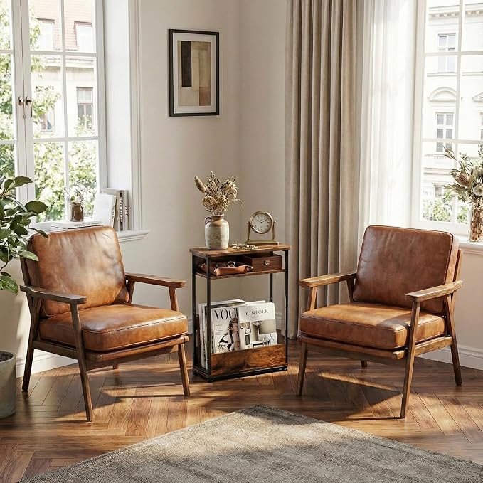 Narrow Side Table, 3-Tier Slim End Table - Image 2
