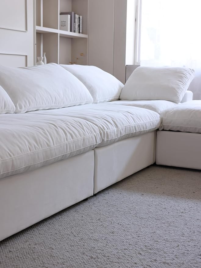 JACH 120" L Shape Cloud Modular Couches - Image 6