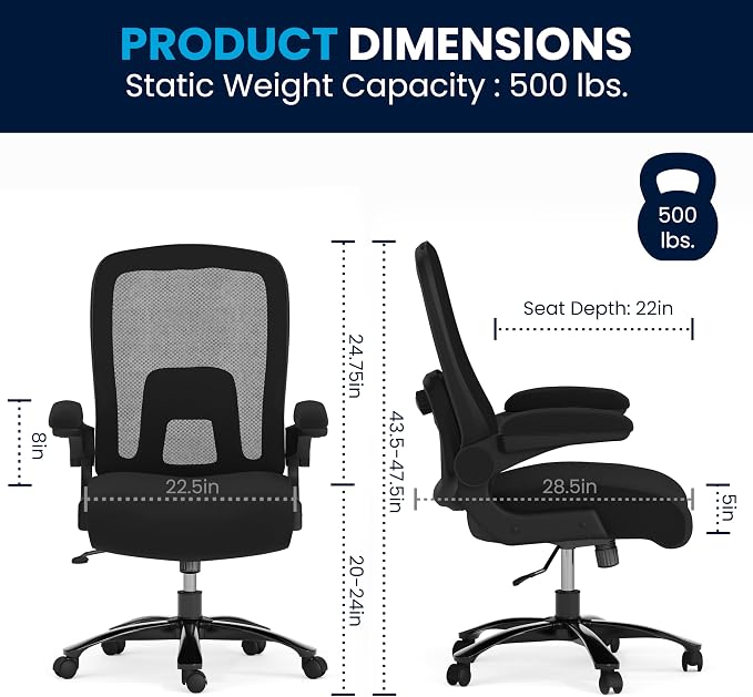 Flash Furniture Big & Tall Swivel Office and Gaming Chair - Image 3