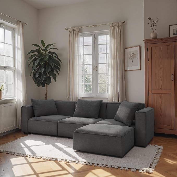 Acanva Luxury Modular Sectional Living Room Sofa Set, Modern Minimalist Style - Image 3