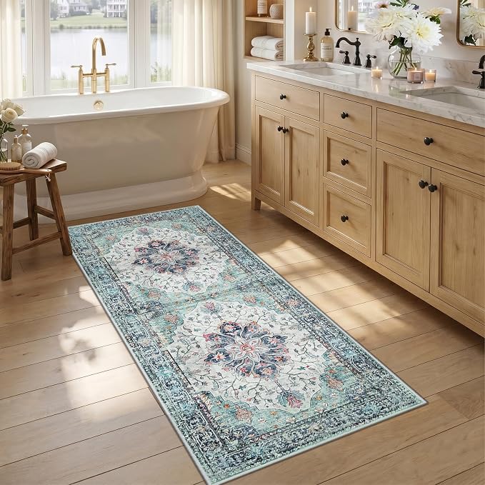 RELEANY Area Rugs 2'6"x5' Runner Rug Non Slip Washable by RELEANY