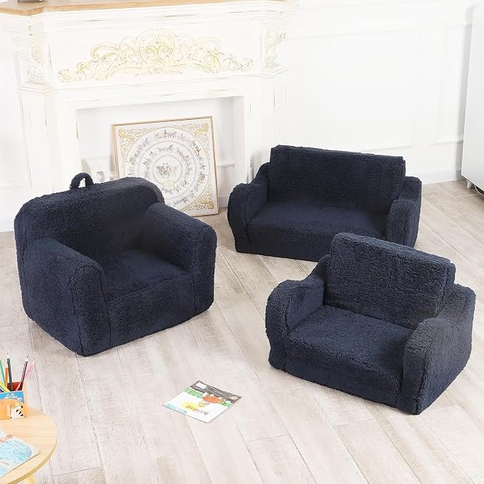 MOMCAYWEX Kids Sofa, 2-in-1 Flip-Out Foam Couch - Image 6