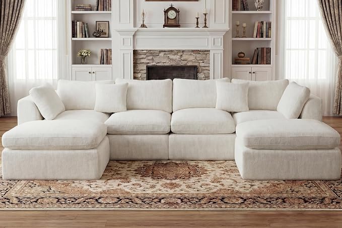 GRUSIGN 141'' Oversized Boneless Cloud Couch - Image 8