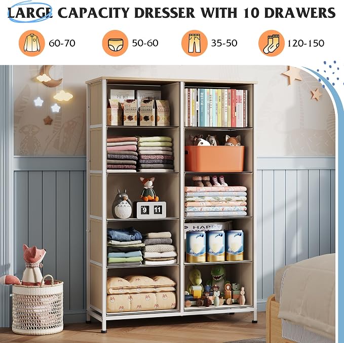 WLIVE Tall Dressers for Bedroom - Image 4