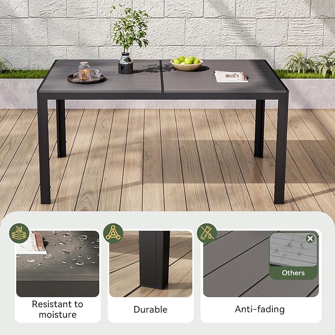 Aoxun 7-Piece Patio Table and Chairs Set - Image 5