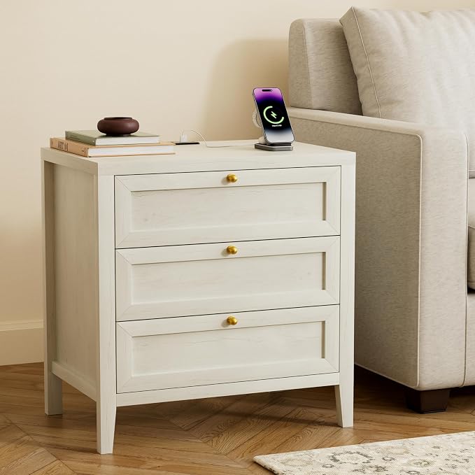EYYTHUNG 3 Drawer Nightstand by EYYTHUNG