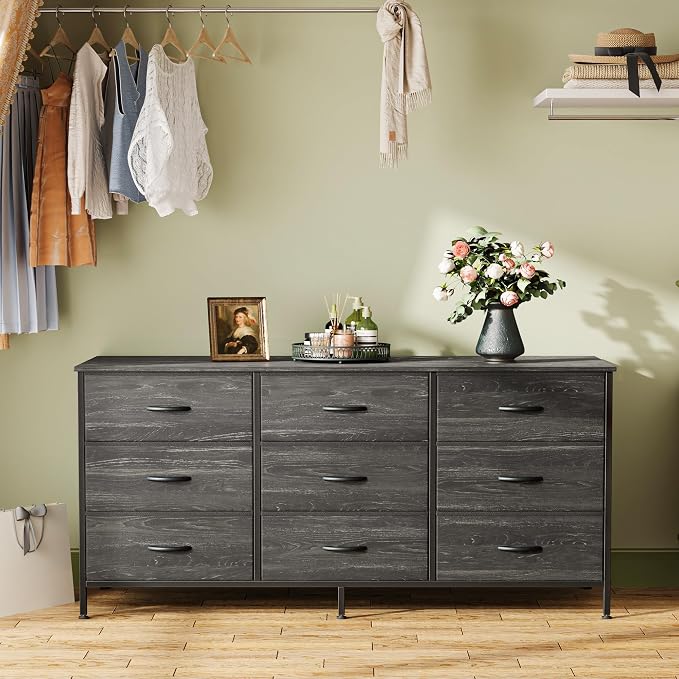 Huuger 9 Drawer Dresser, 47 Inch TV Stand - Image 6