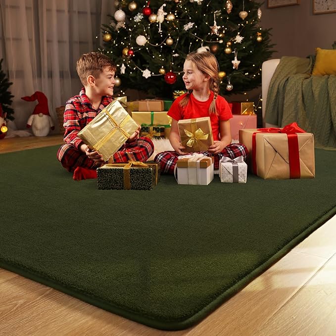 Amearea Large Modern Area Rugs for Bedroom Living Room, 5x8 Feet Olive Green - Image 9
