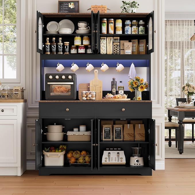 HIFIT 71" LED Kitchen Pantry Cabinet - Image 9