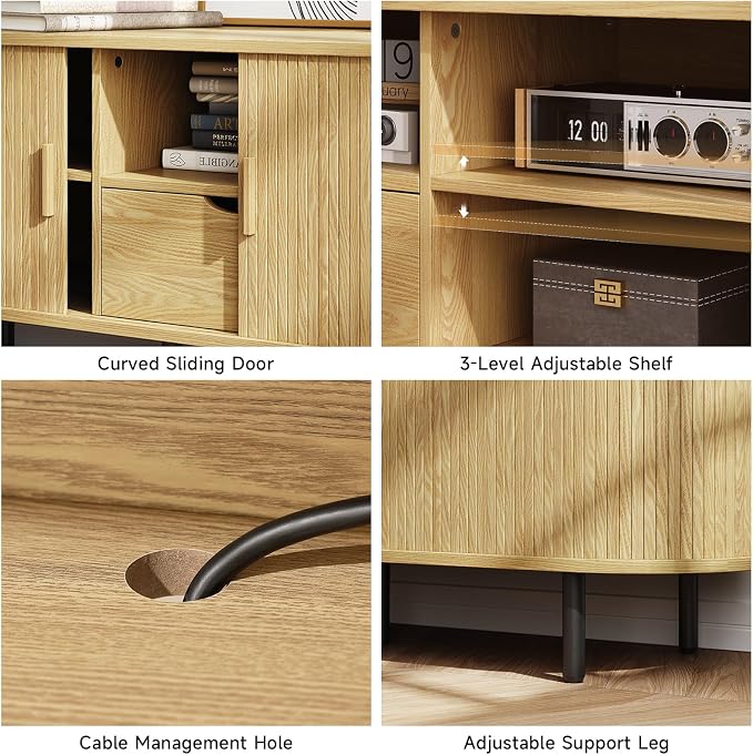 ONBRILL 69" TV Stand with Power Outlet - Image 4