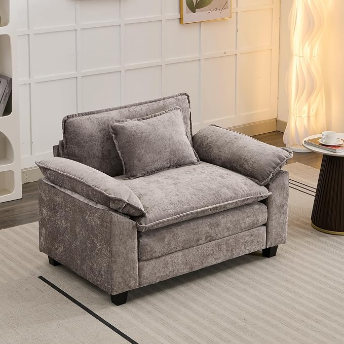 Oprisen Modular Sectional Sofa, Comfy Cloud Couch Sectional Sofa, Chenille Sofa by Oprisen