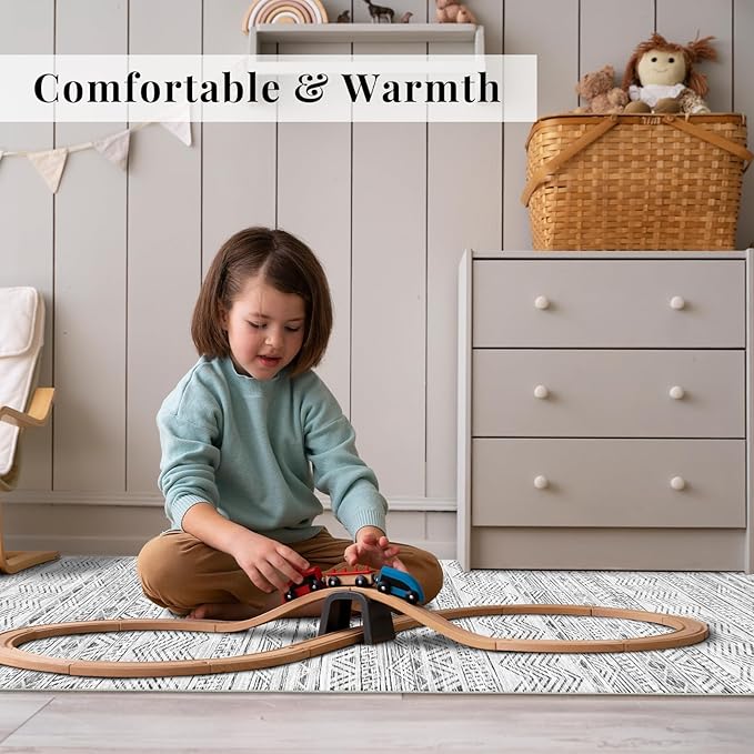 3x15 Washable Kitchen Runner Rug: Modern Moroccan Runners - Image 3