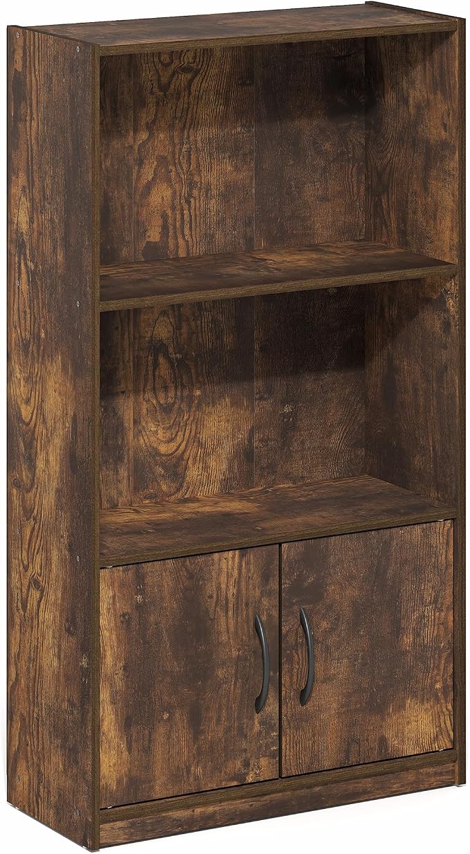 Furinno Gruen Book Shelf, 3-Tier Bookshelf, Bookcase - Image 6