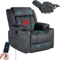 LEVELEVE Retro Rocking Recliner Chair, Massage Rocker Recliner Chair by Enjoyyourlife