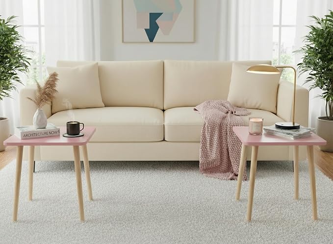 FORAOFUR Small Accent Table, Modern Mini Coffee Table - Image 7