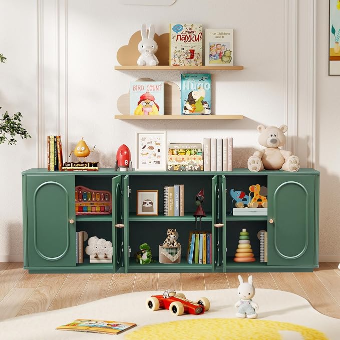 63'' Fluted Sideboard Buffet Cabinet - Image 5