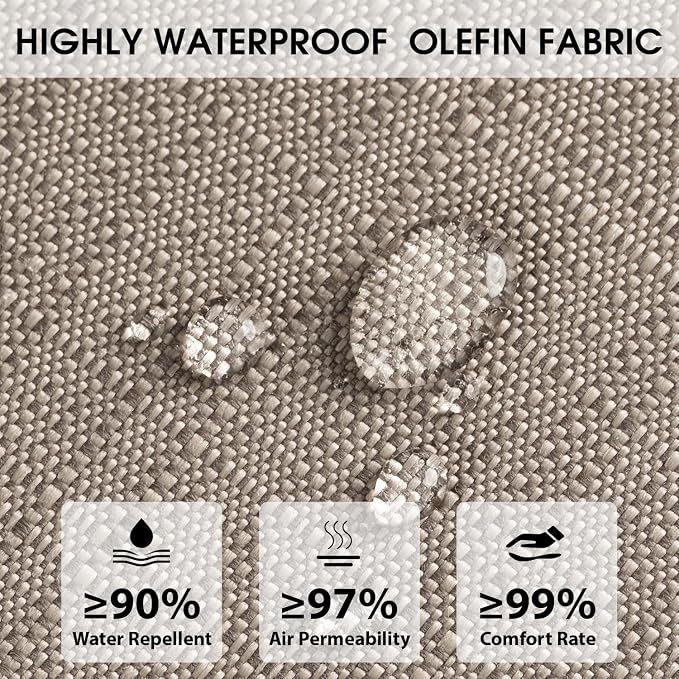 Rocking Chair Cushions with Pillow, Waterproof and Fade-Resistant Thicken - Image 3