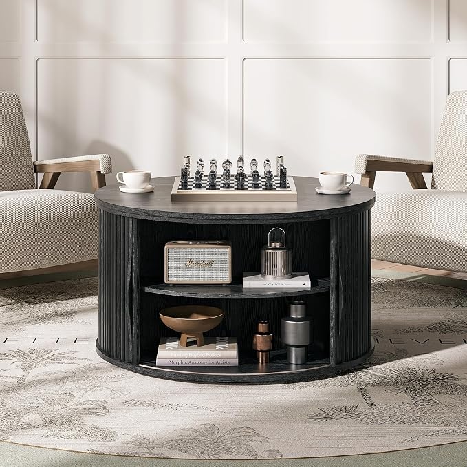 JOINICE 31.5" Round Lift Top Coffee Table - Image 5