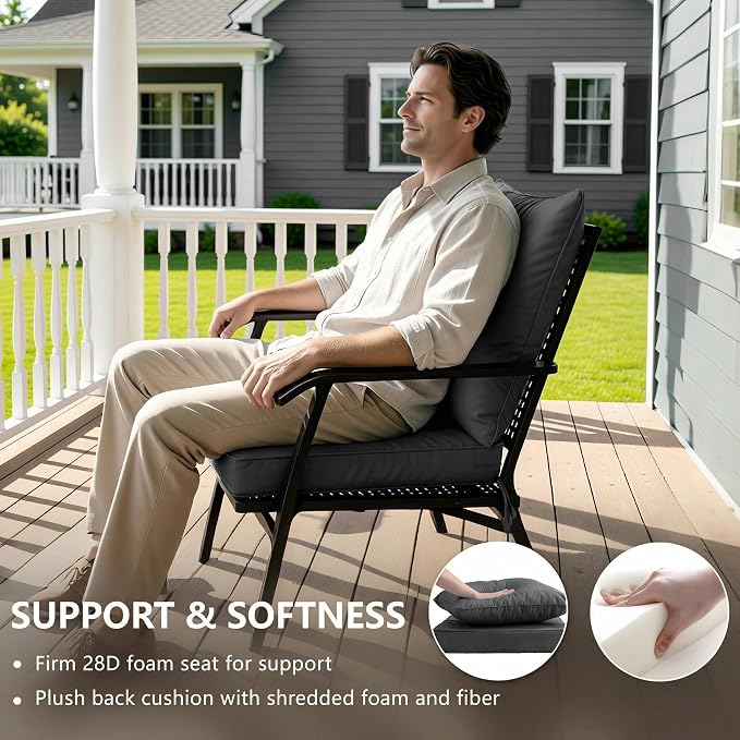 24x24 Inch Outdoor Chair Cushion - Image 4