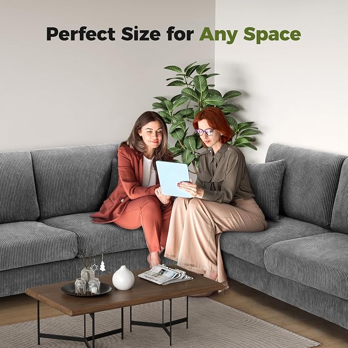 Kidirect 70in L Shaped Couch, Modular Sofa No Tool Assembly, Comfy Sectional - Image 9