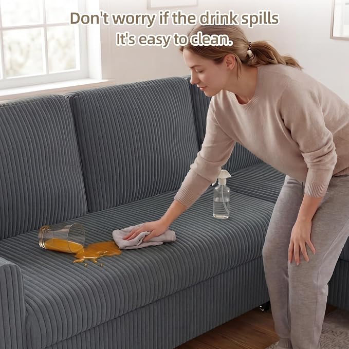JAMFLY Pull Out Sleeper Sofa Bed - Image 9