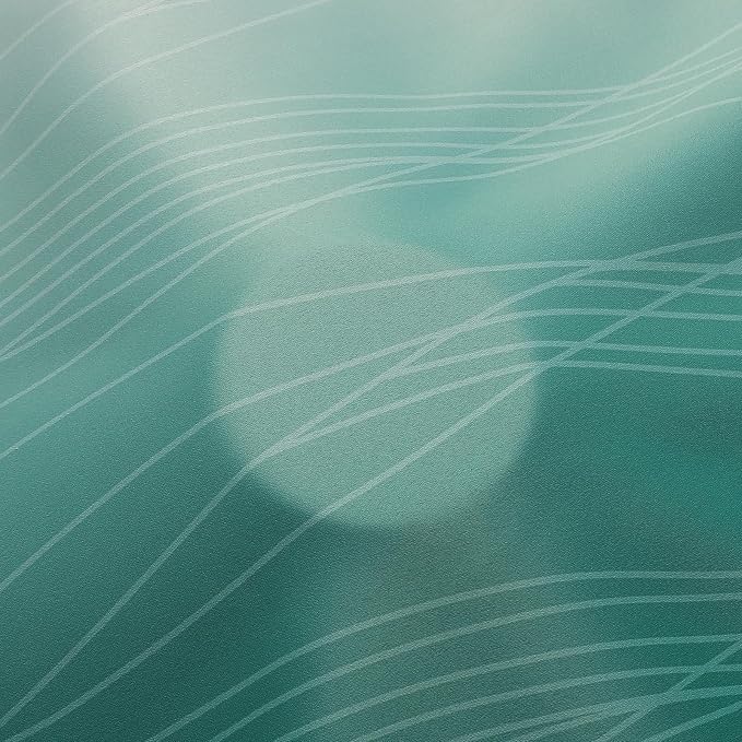 Estelar Textiler Green and Greyish White Gradient Blackout Curtains 102 Inches - Image 8