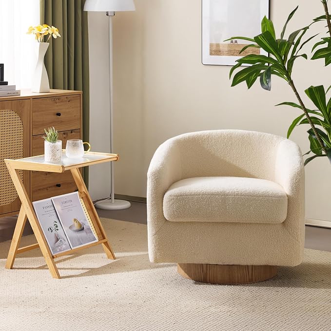 VINGLI 360°Swivel Accent Chair by VINGLI