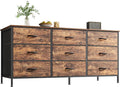 Huuger 9 Drawer Dresser, 47 Inch Dresser TV Stand by Huuger