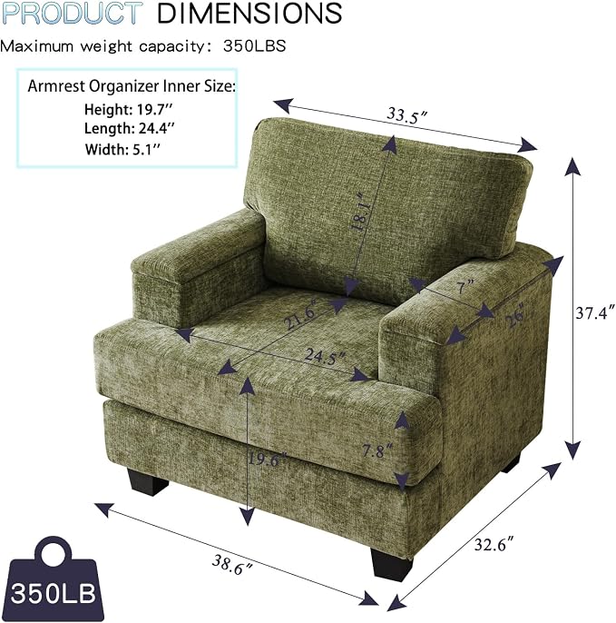Rexulqo Oversized Accent Chair - Image 6