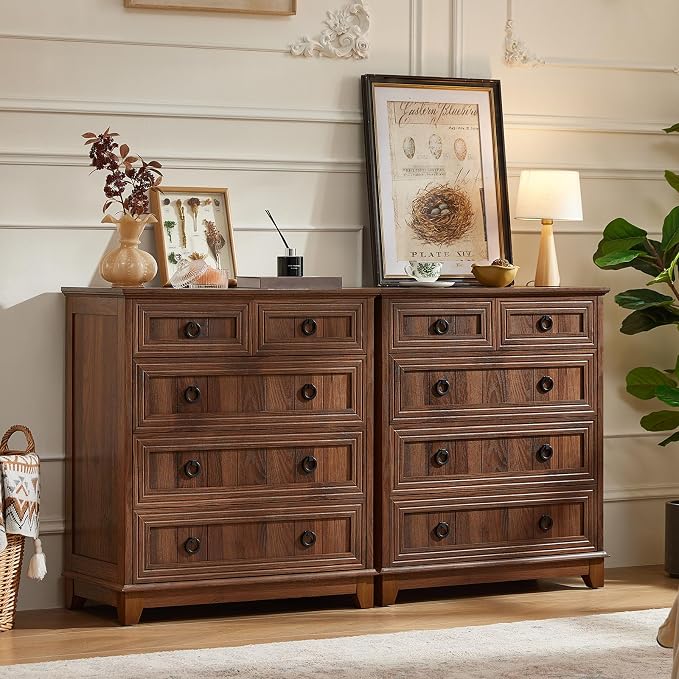 Joaxswe Farmhouse 5 Drawer Dresser by Joaxswe