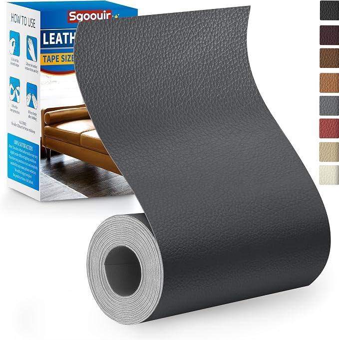 Leather Repair Patch Tape Kit, Vinyl Leather Repair Kit by Sgooyir